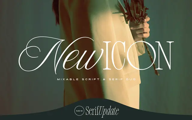 New Icon Font Duo specimen from Set Sail Studios