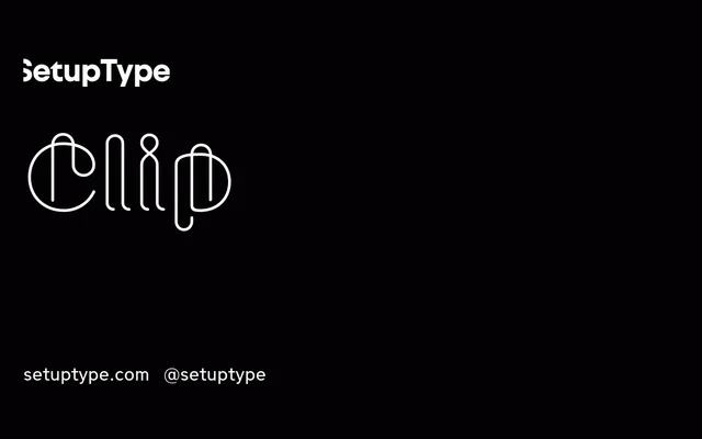 Clip specimen from Setup Type