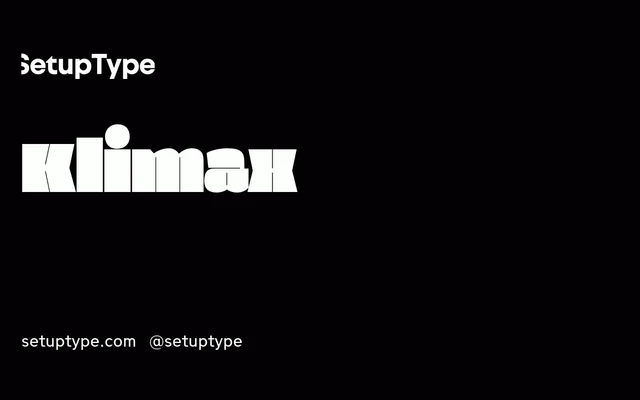 Klimax specimen from Setup Type