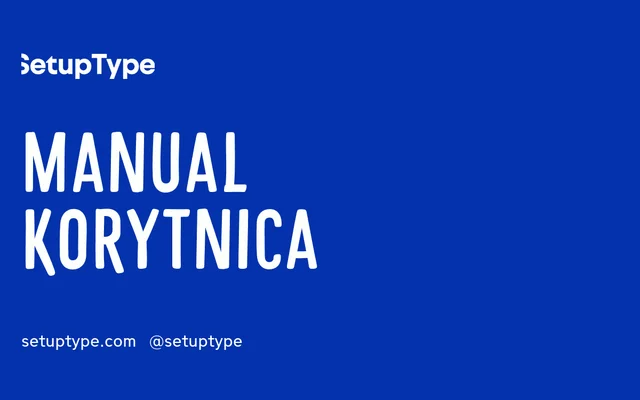Manual Korytnica specimen from Setup Type