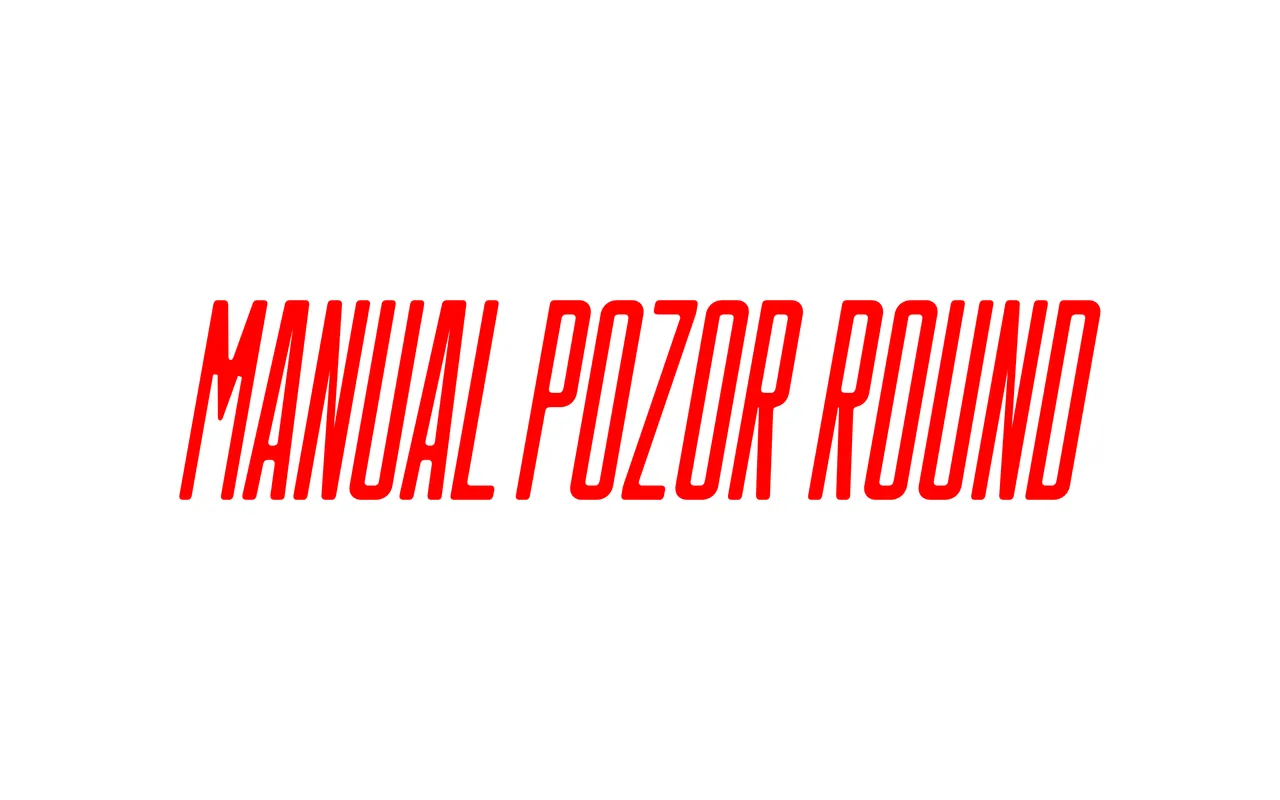 Manual Pozor Round specimen from Setup Type
