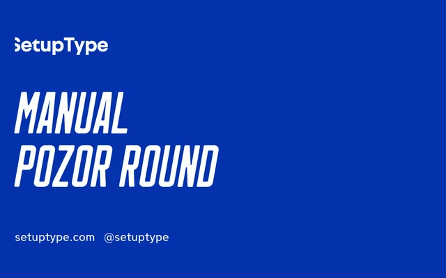 Manual Pozor Round specimen from Setup Type