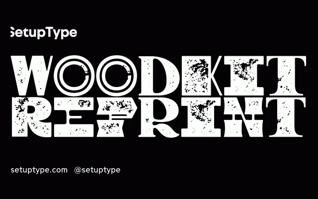 Woodkit Reprint specimen from Setup Type