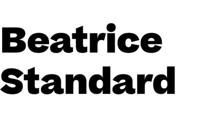 Beatrice Standard specimen from Sharp Type