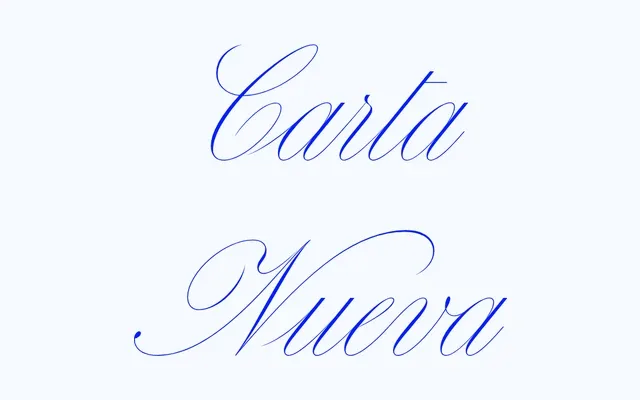 Carta Nueva specimen from Sharp Type