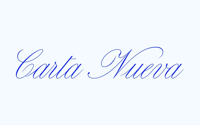 Carta Nueva specimen from Sharp Type