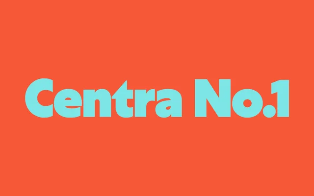 Centra No.1 specimen from Sharp Type
