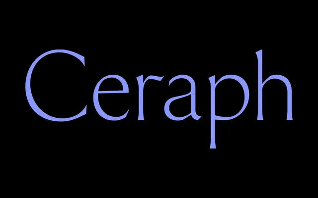 Ceraph specimen from Sharp Type