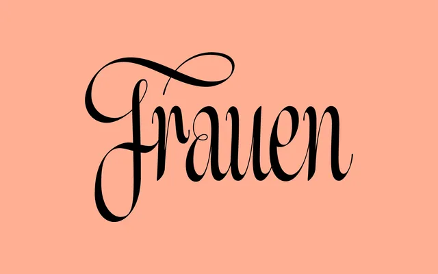 Frauen specimen from Sharp Type