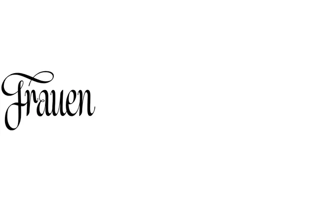 Frauen specimen from Sharp Type