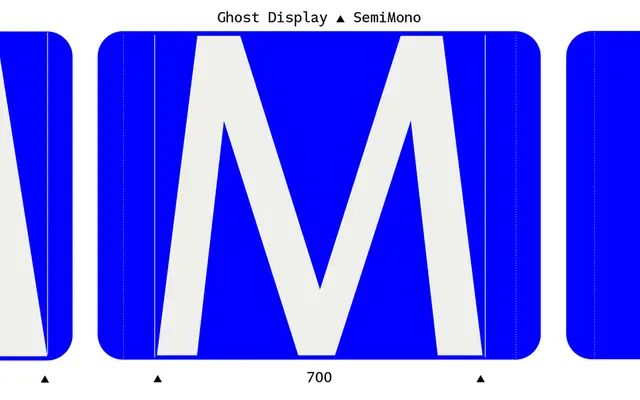 Ghost Display Mono specimen from Sharp Type