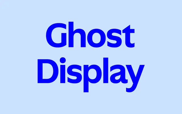 Ghost Display specimen from Sharp Type