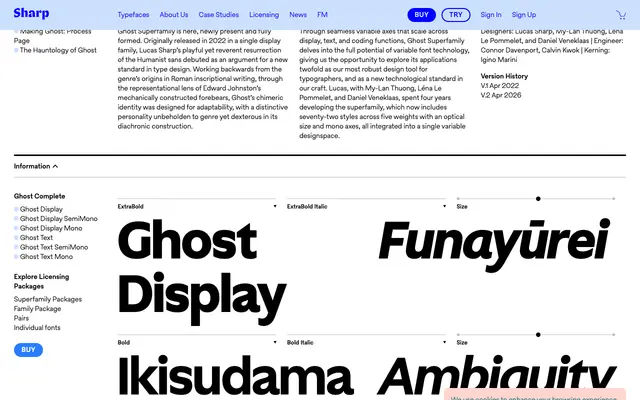 Ghost Display specimen from Sharp Type