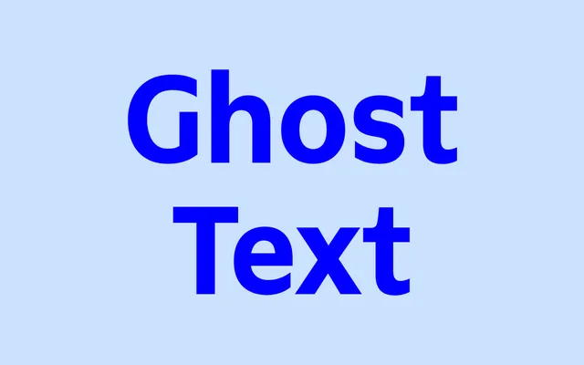 Ghost Text specimen from Sharp Type