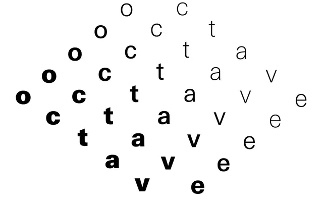 Octave specimen from Sharp Type