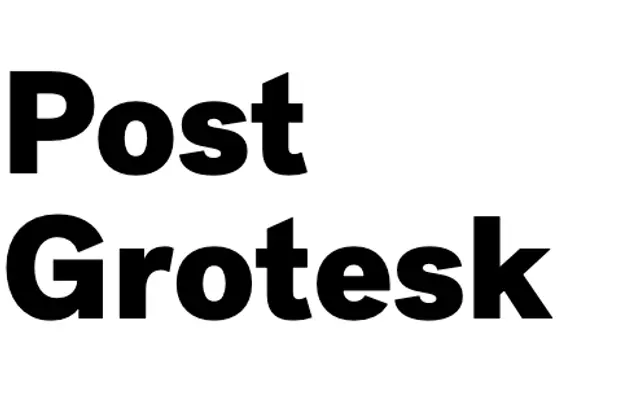 Post Grotesk specimen from Sharp Type