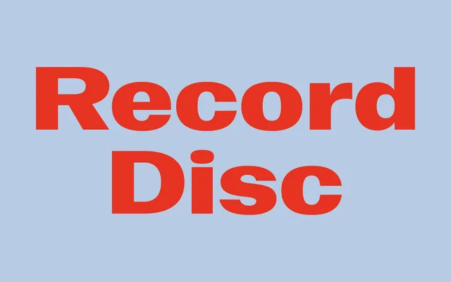Record Disc specimen from Sharp Type