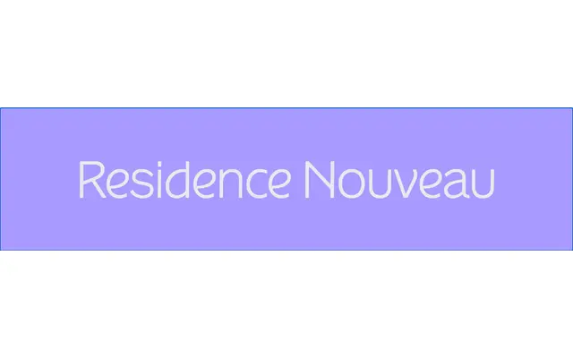 Residence Nouveau specimen from Sharp Type