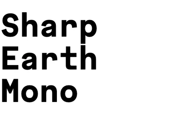 Sharp Earth Mono specimen from Sharp Type