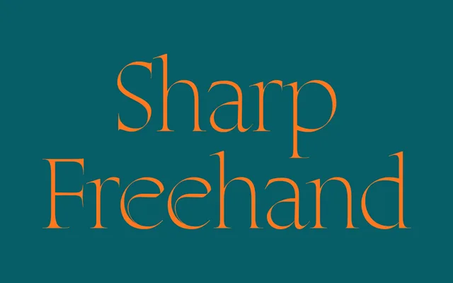 Sharp Freehand specimen from Sharp Type