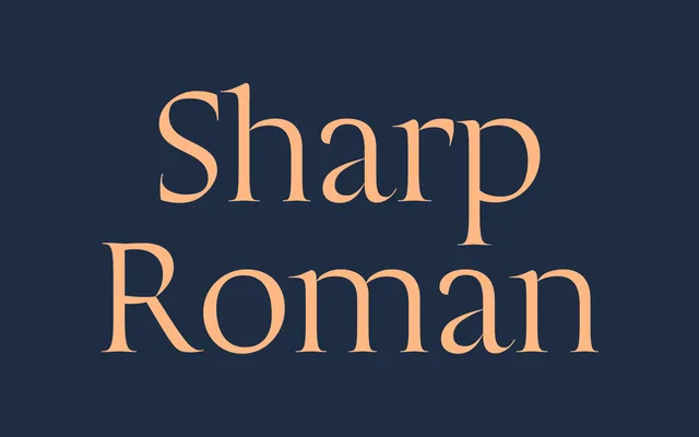 Sharp Roman specimen from Sharp Type
