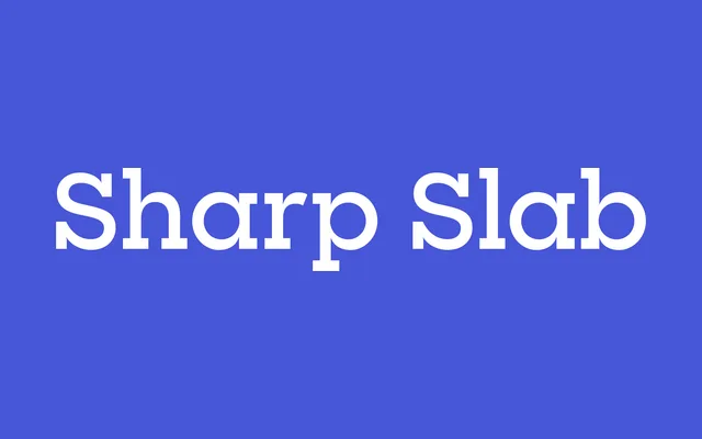 Sharp Slab specimen from Sharp Type