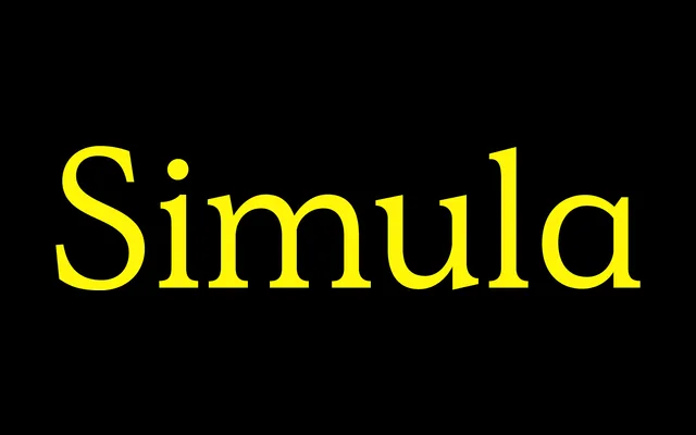 Simula specimen from Sharp Type