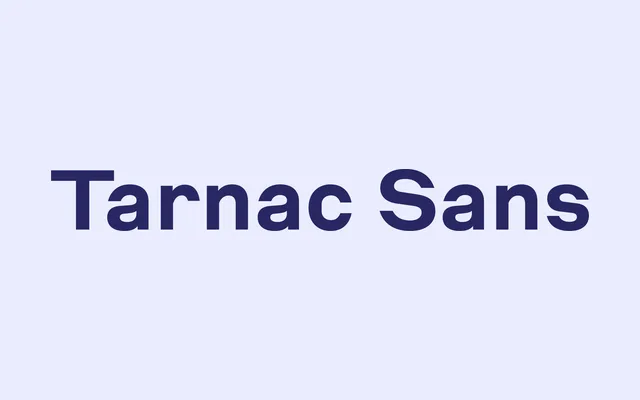 Tarnac Sans specimen from Sharp Type
