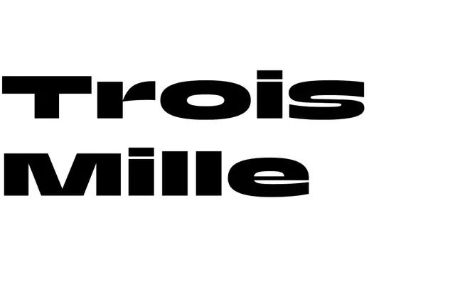 Trois Mille specimen from Sharp Type