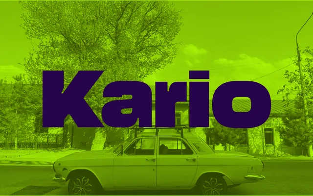 Kario specimen from Show Me Fonts
