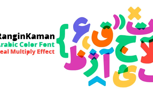RanginKaman Arabic Color Font specimen from Si47ash Fonts