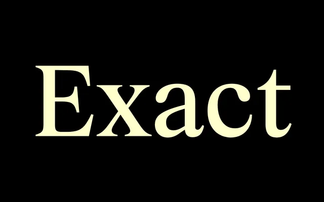 Exact specimen from Signal
