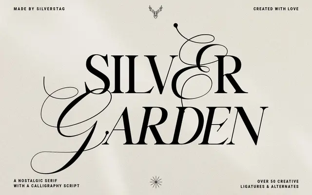 Silver Garden specimen from SilverStag Type