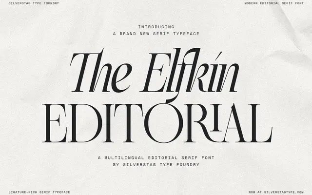 SLTF The Elfkin Editorial specimen from SilverStag Type
