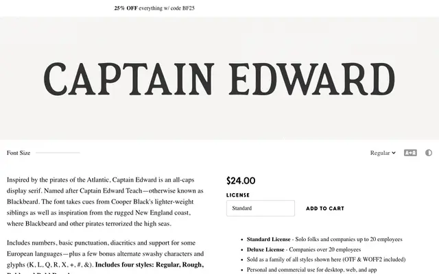 Captain Edward specimen from Simple Bits