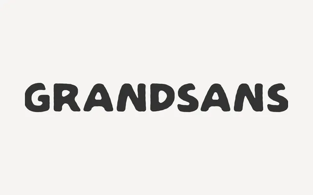 Grandsans specimen from Simple Bits