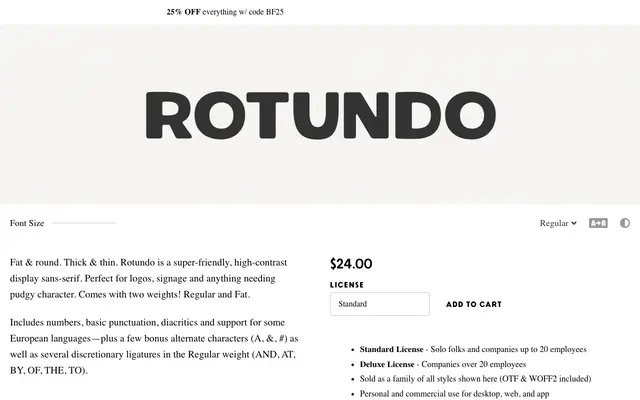 Rotundo specimen from Simple Bits