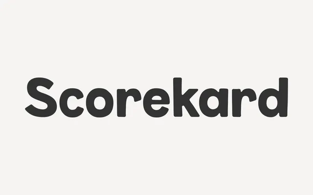 Scorekard specimen from Simple Bits