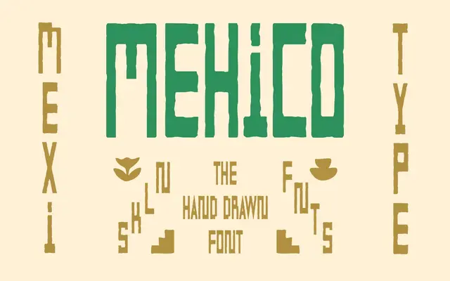 SFC Mehico specimen from Skilline Fonts Co.