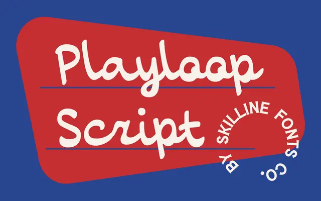 SFC Playloop specimen from Skilline Fonts Co.