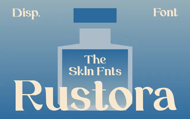 SFC Rustora specimen from Skilline Fonts Co.