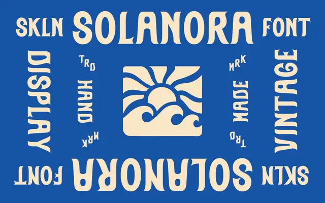 SFC Solanora specimen from Skilline Fonts Co.