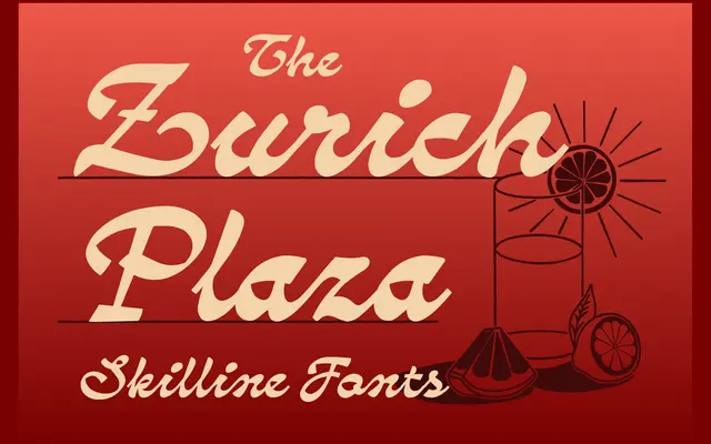 SFC Zurich Plaza specimen from Skilline Fonts Co.