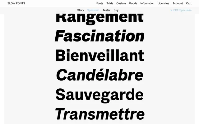 Slow Fonts