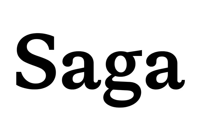 Saga specimen from Smuss Type Kiosk