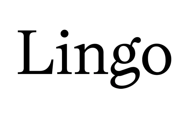 Lingo specimen from Softdrive Foundry