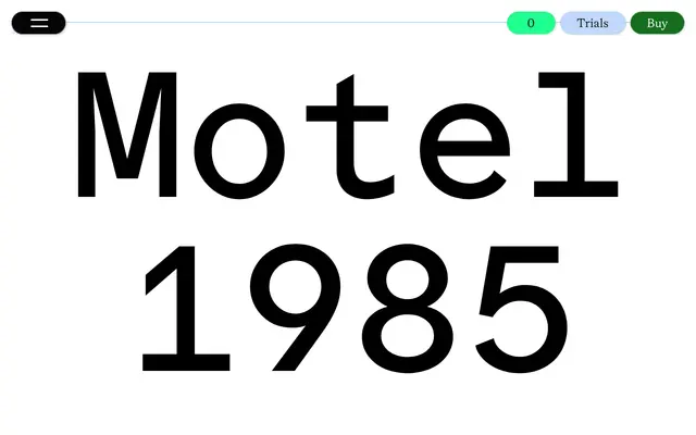 Protest Grotesk Mono specimen from Softdrive Foundry