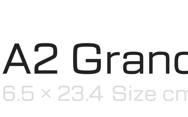 A2 specimen from Sogari Design