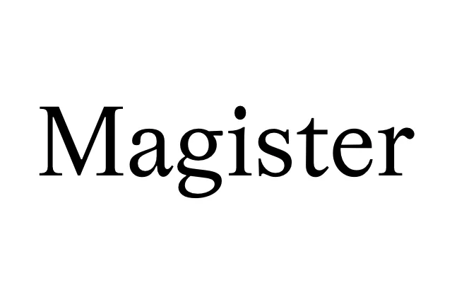 Magister specimen from Source Type