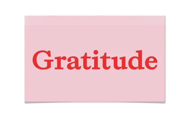 Gratitude specimen from Souvenir Typefaces